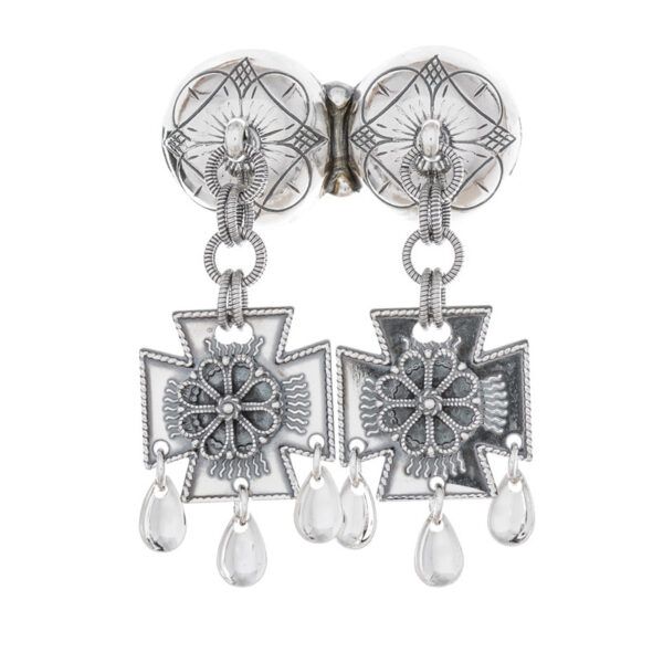 Bunad, halsknapp oks.