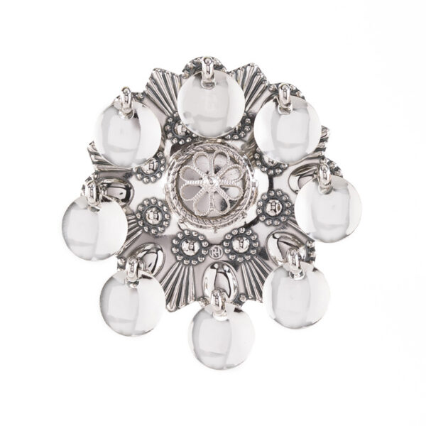 Bunad, ansiktsølje oksidert