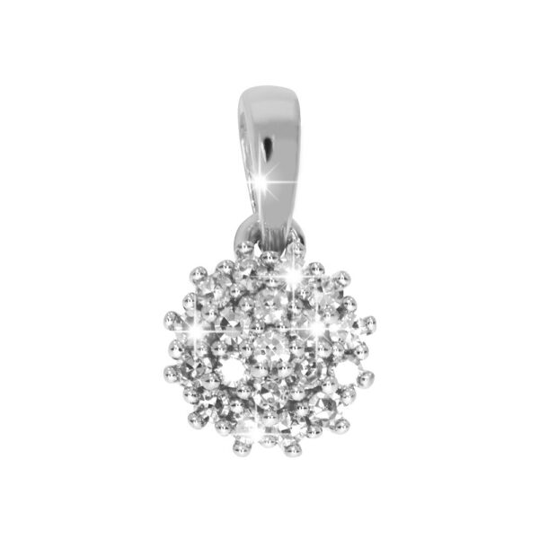 Anheng, sunny 0.06 ct med rh. sølvkjede