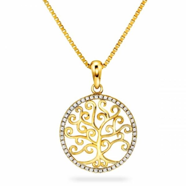 Anheng, "livets tre" med kjede forgylt.