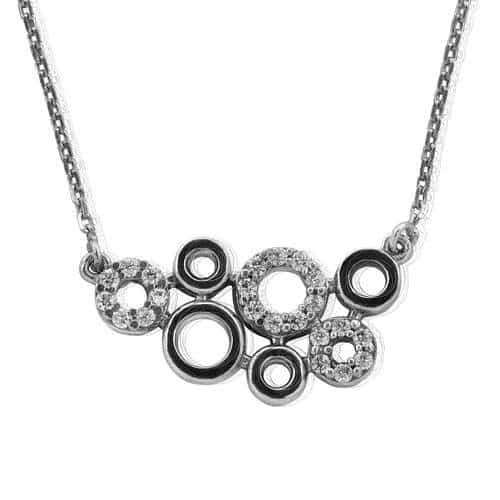 Anheng, sølv med kjede.