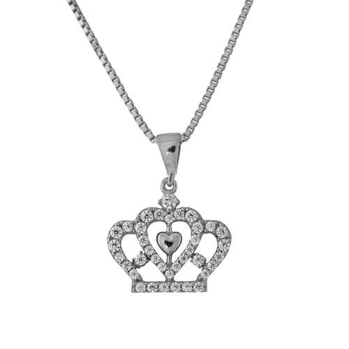 Anheng, sølv med kjede.