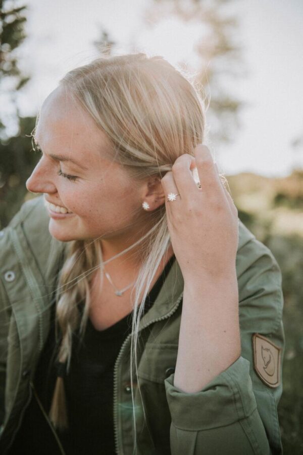 Ørepynt, åtteblad Linn Sigrid Brattland