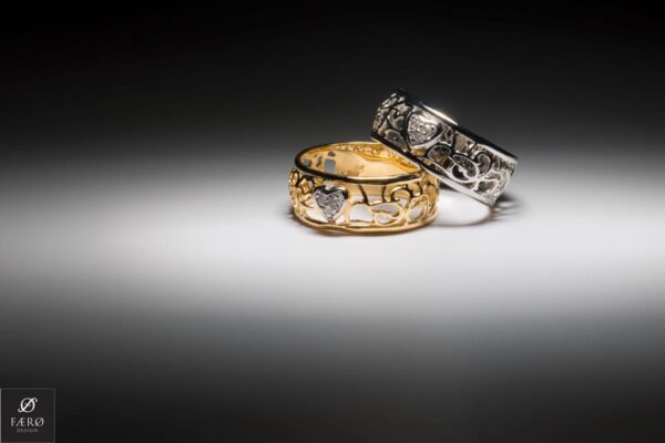 Ring, hjerte 0.05 ct