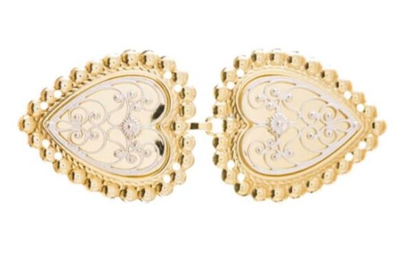 Bunad, hjertespenne med øsken