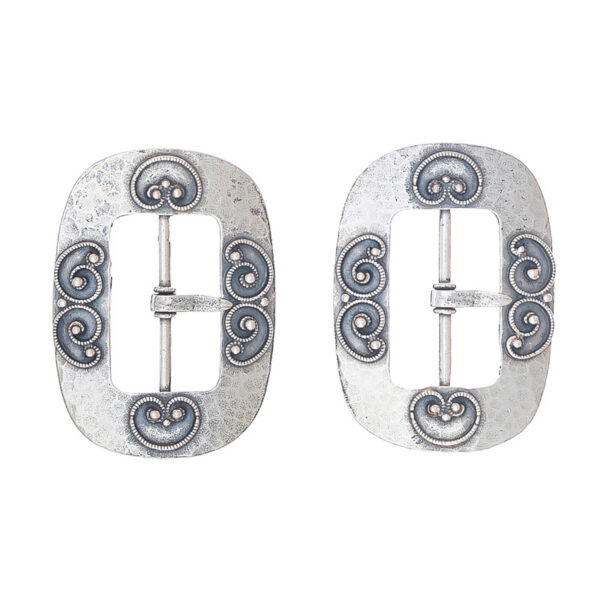 Bunad, vest/knespenne oksidert