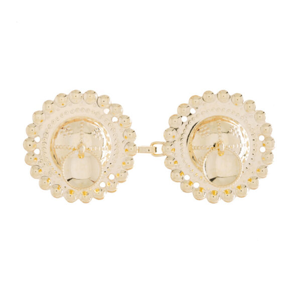 Bunad, spenne forgylt, syhull